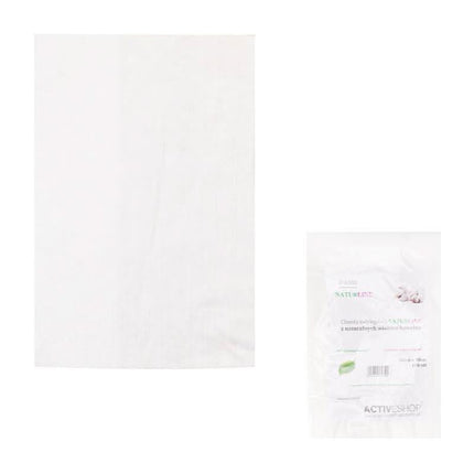 BeautyKit NATURLINE vienkartiniai medvilniniai rankšluosčiai 20×30 cm 100 vnt. – higieniški, minkšti, salonams