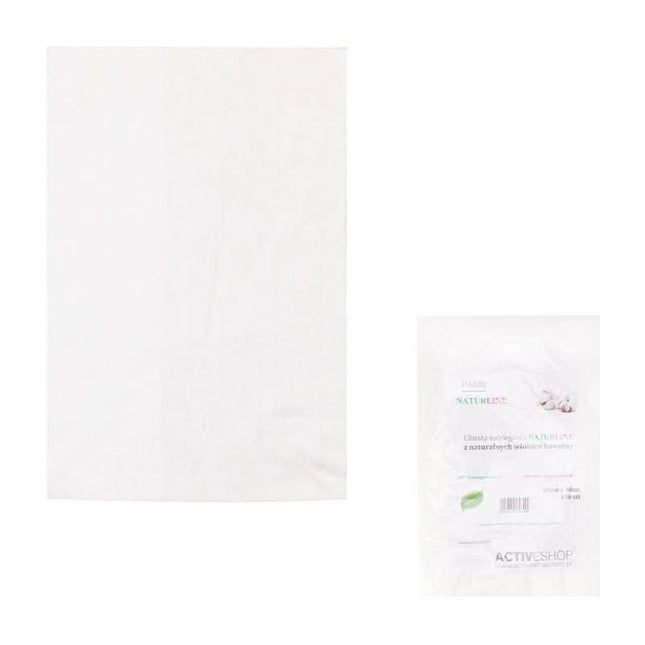 BeautyKit NATURLINE vienkartiniai medvilniniai rankšluosčiai 20×30 cm 100 vnt. – higieniški, minkšti, salonams