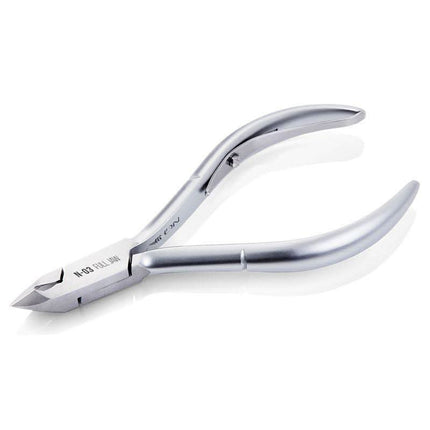 NGHIA Export žnyplutės odelėms N-03 FULL JAW 9mm – profesionalios INOX plieno žnyplutės manikiūrui