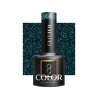 OCHO NAILS hibridinis lakas Glitter G16 5g – blizgučių nagų lakas intensyvia pigmentacija ilgalaikiam manikiūrui