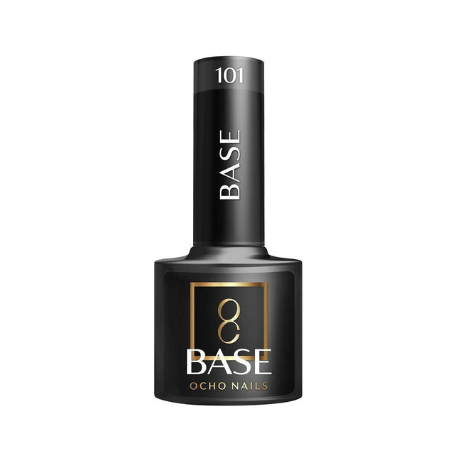 OCHO NAILS hibridinė gelinio lako bazė BASE 101 5g – profesionali skaidri manikiūro bazė ilgalaikiam rezultatui
