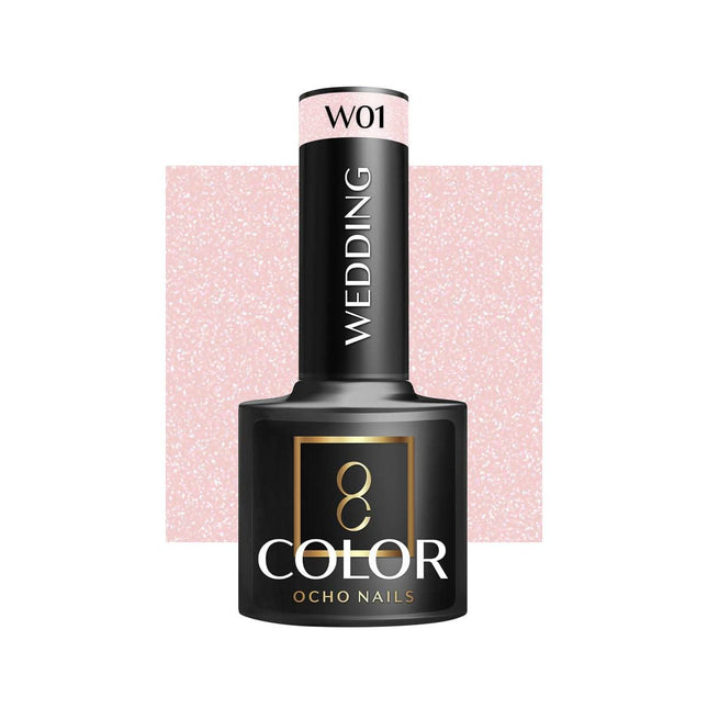 OCHO NAILS kamufliažinis hibridinis nagų lakas WEDDING W01 5g – profesionalus manikiūro ir pedikiūro lakas