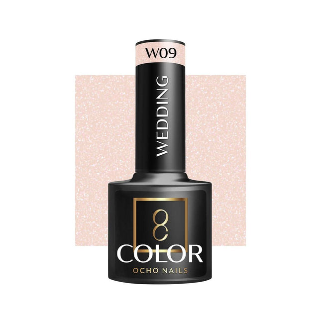 OCHO NAILS kamufliažinis nagų lakas WEDDING W09 5g – hibridinis lakas manikiūrui ir pedikiūrui