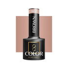 OCHO NAILS hibridinis nagų lakas BROWN 802 5g – rudas hibridinis lakas manikiūrui ir pedikiūrui
