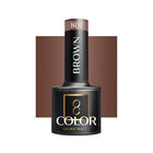 OCHO NAILS hibridinis nagų lakas BROWN 807 5g – rudas hibridinis lakas manikiūrui ir pedikiūrui
