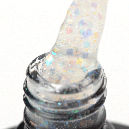 Profesionalus OCHO NAILS hibridinis lakas su glitter efektu – stabili pigmentacija nagų stilistėms