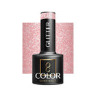 OCHO NAILS hibridinis nagų lakas GLITTER G07 5g su blizgančiomis dalelėmis – intensyvus spindesys iki 3 savaičių