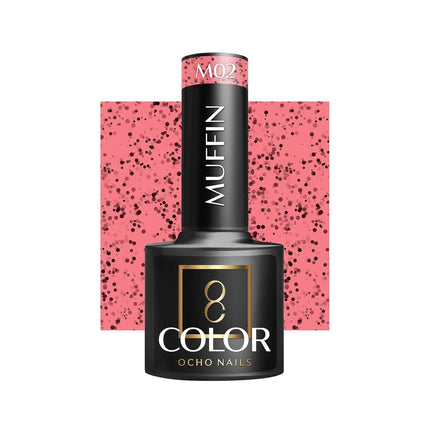 OCHO NAILS kamufliažinis nagų lakas MUFFIN M02 5g – hibridinis lakas manikiūrui ir pedikiūrui