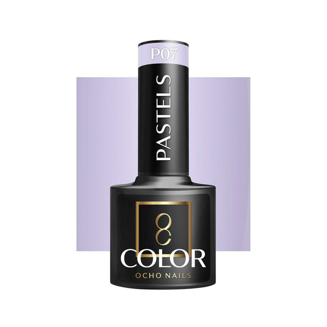 OCHO NAILS hibridinis nagų lakas PASTELS P07 5g – pastelinių atspalvių kolekcija manikiūrui ir pedikiūrui
