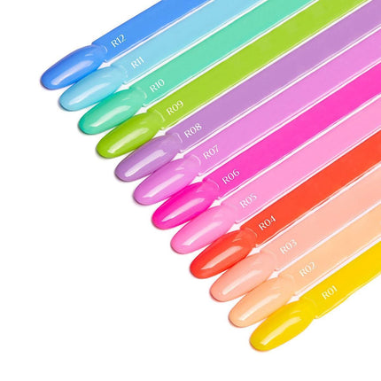OCHO NAILS RAINBOW R10 5g – profesionalus hibridinis lakas nagų stilistams kasdieniam darbui