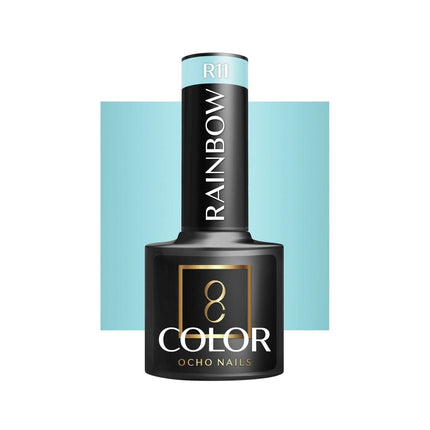 OCHO NAILS hibridinis nagų lakas RAINBOW R11 5g – spalvingas manikiūro lakas intensyvia pigmentacija