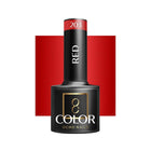 OCHO NAILS hibridinis nagų lakas RED 203 5g – raudonas hibridinis lakas manikiūrui ir pedikiūrui