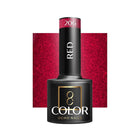 OCHO NAILS hibridinis nagų lakas RED 206 5g – ryškus raudonas manikiūro lakas profesionaliam salonui