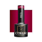 OCHO NAILS hibridinis nagų lakas RED 210 5g – intensyvios raudonos spalvos gelinis lakas manikiūrui ir pedikiūrui