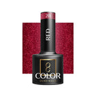 OCHO NAILS hibridinis nagų lakas RED 211 5g – intensyviai raudonas lakas profesionaliam manikiūrui