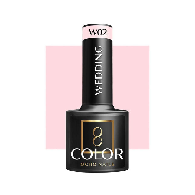 OCHO NAILS kamufliažinis hibridinis nagų lakas WEDDING W02 5g – profesionalus manikiūro lakas stabilia pigmentacija