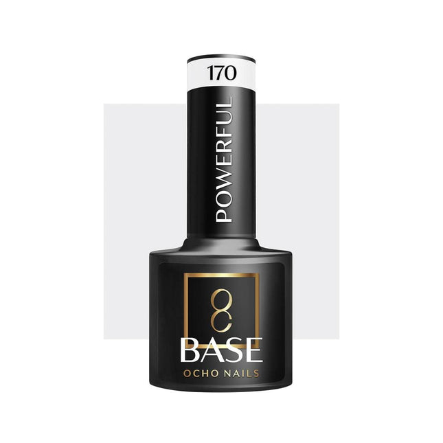 OCHO NAILS kamufliažinė bazė Powerful 170 5g – profesionali hibridinio manikiūro bazė ilgalaikiam nagų padengimui