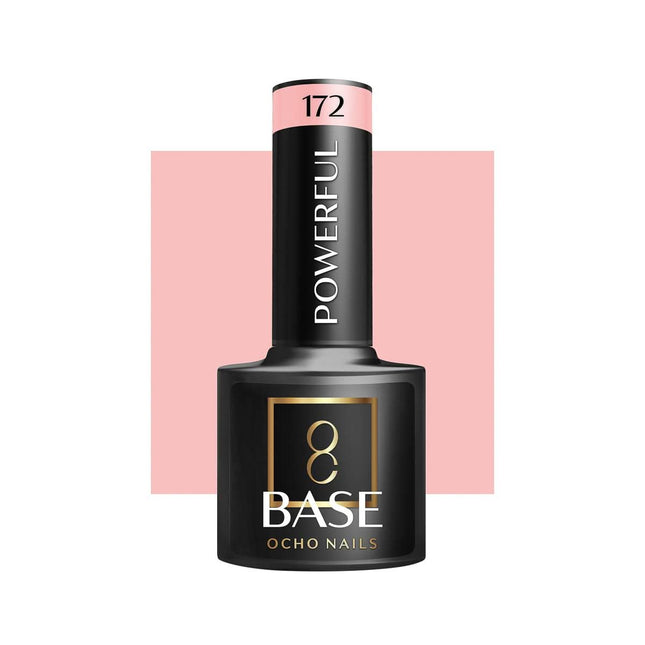 OCHO NAILS kamufliažinė hibridinė bazė Powerful 172 5g – ilgalaikis manikiūras profesionalams