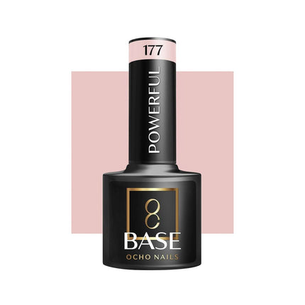 OCHO NAILS Kamufliažinė bazė Powerful 177 5g – profesionali nagų bazė manikiūrui ilgalaikiam dengimui