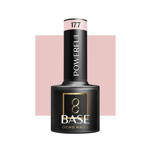 OCHO NAILS Kamufliažinė bazė Powerful 177 5g – profesionali nagų bazė manikiūrui ilgalaikiam dengimui