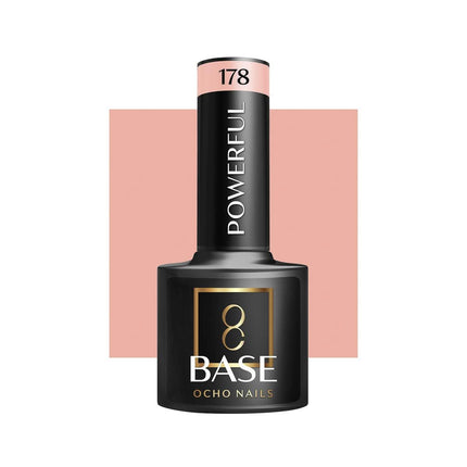 OCHO NAILS kamufliažinė bazė Powerful 178 5g – ilgalaikė nagų bazė profesionaliems manikiūro meistrams