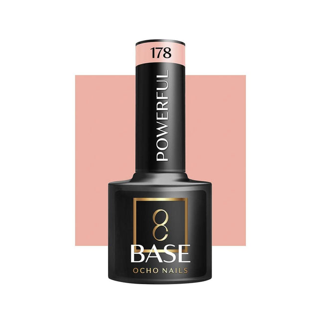 OCHO NAILS kamufliažinė bazė Powerful 178 5g – ilgalaikė nagų bazė profesionaliems manikiūro meistrams