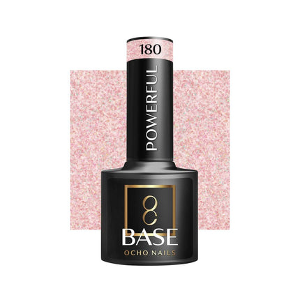 OCHO NAILS Kamufliažinė bazė Powerful 180 5g – profesionali manikiūro bazė ilgalaikiam rezultatui