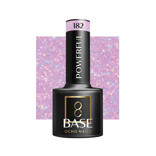 OCHO NAILS Kamufliažinė bazė Powerful 182 5g – profesionali nagų bazė manikiūrui ir pedikiūrui