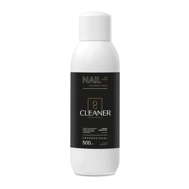 OCHO NAILS nago plokštelės valiklis braškių kvapo 500 ml – nuriebalinimas manikiūrui ir pedikiūrui