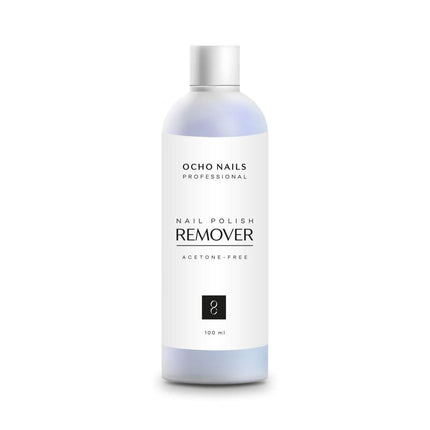OCHO NAILS nagų lako valiklis be acetono 100 ml – švelnus manikiūro priemonė nagų plokštelei, salonams