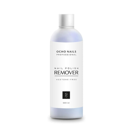 OCHO NAILS nagų lako valiklis be acetono 500 ml – švelnus manikiūro priemonė salonams, apsauganti nagų plokštelę