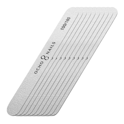OCHO NAILS tiesios SLIM dildės pakuotė 10 vnt. – ergonomiška forma ilgoms pedikiūro ir manikiūro darbo sesijoms