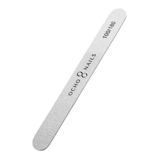 OCHO NAILS nagų dildė tiesi SLIM 100/180 10 vnt. – manikiūro ir pedikiūro įrankis profesionaliam naudojimui