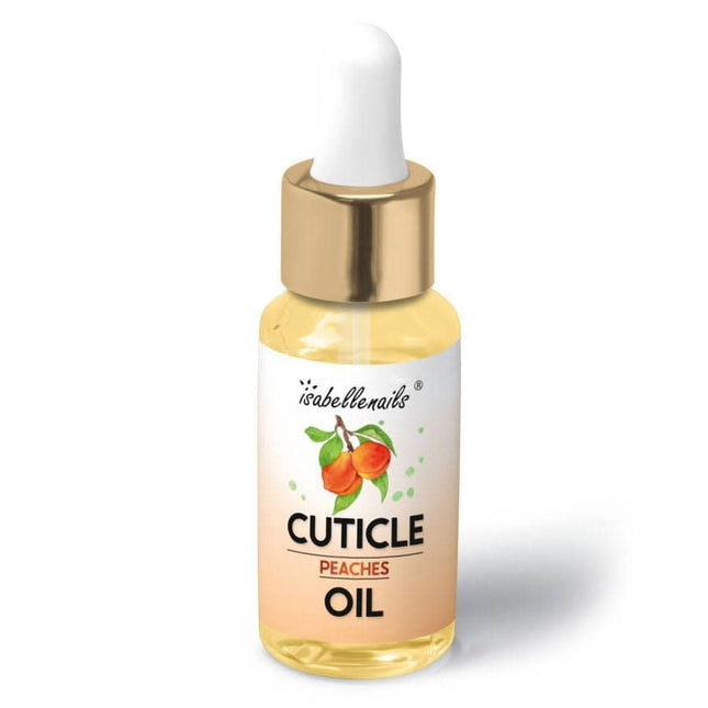 Isabelle odelių ir nagų aliejus PEACH 10 ml – intensyvus maitinimas ir drėkinimas manikiūro procedūroms
