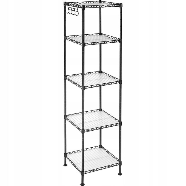 Hurtmeblowy pastatoma lentyna LGR23BK 30x30x123,5 cm juoda – profesionali salonų įranga kosmetikos priemonėms laikyti