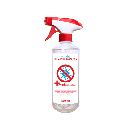 Paviršių dezinfekantas +MEDtechnology, 500 ml (atitinka Lietuvos higienos reikalavimus) - Beauty Kit