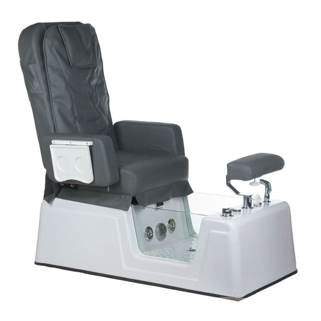 BS BR-2310 pilka pedikiūro kėdė su masažo funkcija profesionaliems grožio salonams
