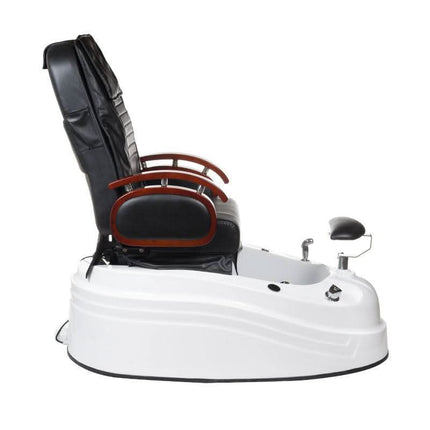 BS BR-2307 pedikiūro įranga juodos spalvos – modernaus dizaino krėslas grožio ir SPA salonams