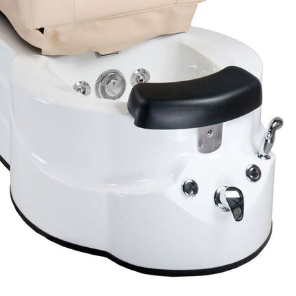 BS BR-3820D pedikiūro baldas su automatinio masažo sistema ir pėdų vonele profesionaliam naudojimui