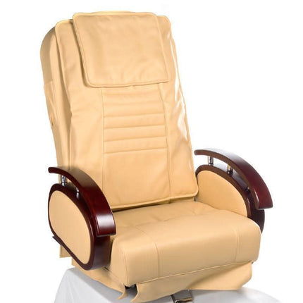 Profesionali pedikiūro kėdė BS BR-3820D smėlio spalvos – ideali grožio salonų ir SPA centrų įrangai