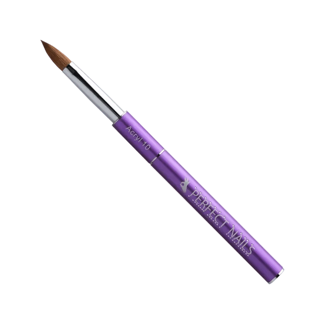 Perfect Nails Acryl Builder nagų teptukas Nr. 10 – profesionalus akrilo dengimo įrankis manikiūro procedūroms