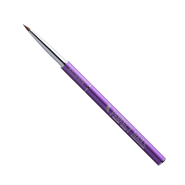 Perfect Nails Aquarelle nagų dailės teptukas Nr.4 – profesionalus akvarelės technikos įrankis manikiūro procedūroms