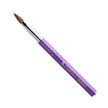 Perfect Nails Diamond Master Acryl nagų teptukas Nr. 10 – profesionalus akrilinių nagų modeliavimo įrankis manikiūro meistrams