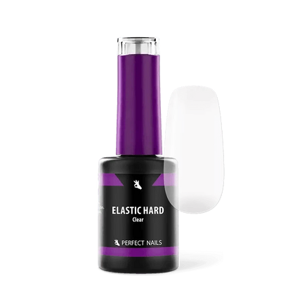 Perfect Nails Elastic Hard Hema Free guminis bazės pagrindas CLEAR 8ml profesionaliam manikiūrui