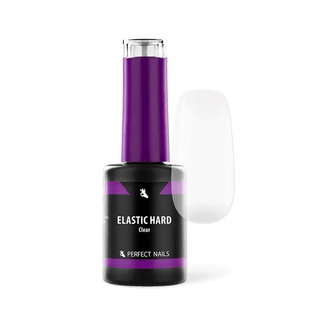 Perfect Nails Elastic Hard Hema Free guminis bazės pagrindas CLEAR 8ml profesionaliam manikiūrui