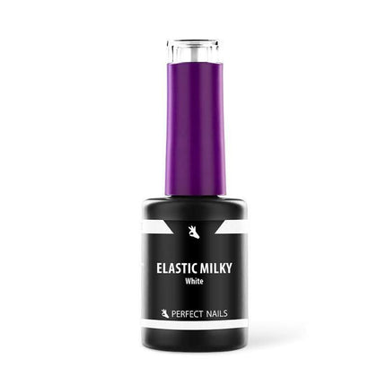 PERFECT NAILS Elastic Milky guminis bazės pagrindas MILKY WHITE, 8 ml. - Beauty Kit