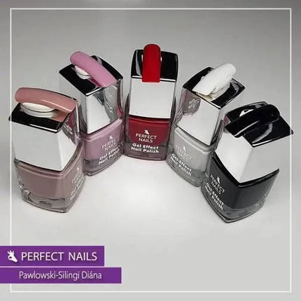 Perfect Nails RED 001 nagų lakas 7ml – drėgmei atspari formulė manikiūro ir pedikiūro procedūroms