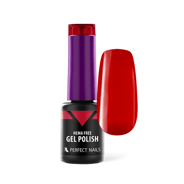 Perfect Nails HEMA FREE gelinis lakas FIRE 4ml – profesionalus, be HEMA alergenų, ilgalaikis manikiūrui ir pedikiūrui