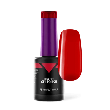 Perfect Nails HEMA FREE gelinis lakas FIRE 8ml – profesionalus be HEMA formulės gelinis lakas manikiūro salonams