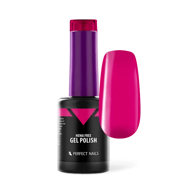 Perfect Nails Hema Free gelinis lakas Magenta 8ml – profesionalus hipoalerginis gellakas manikiūrui